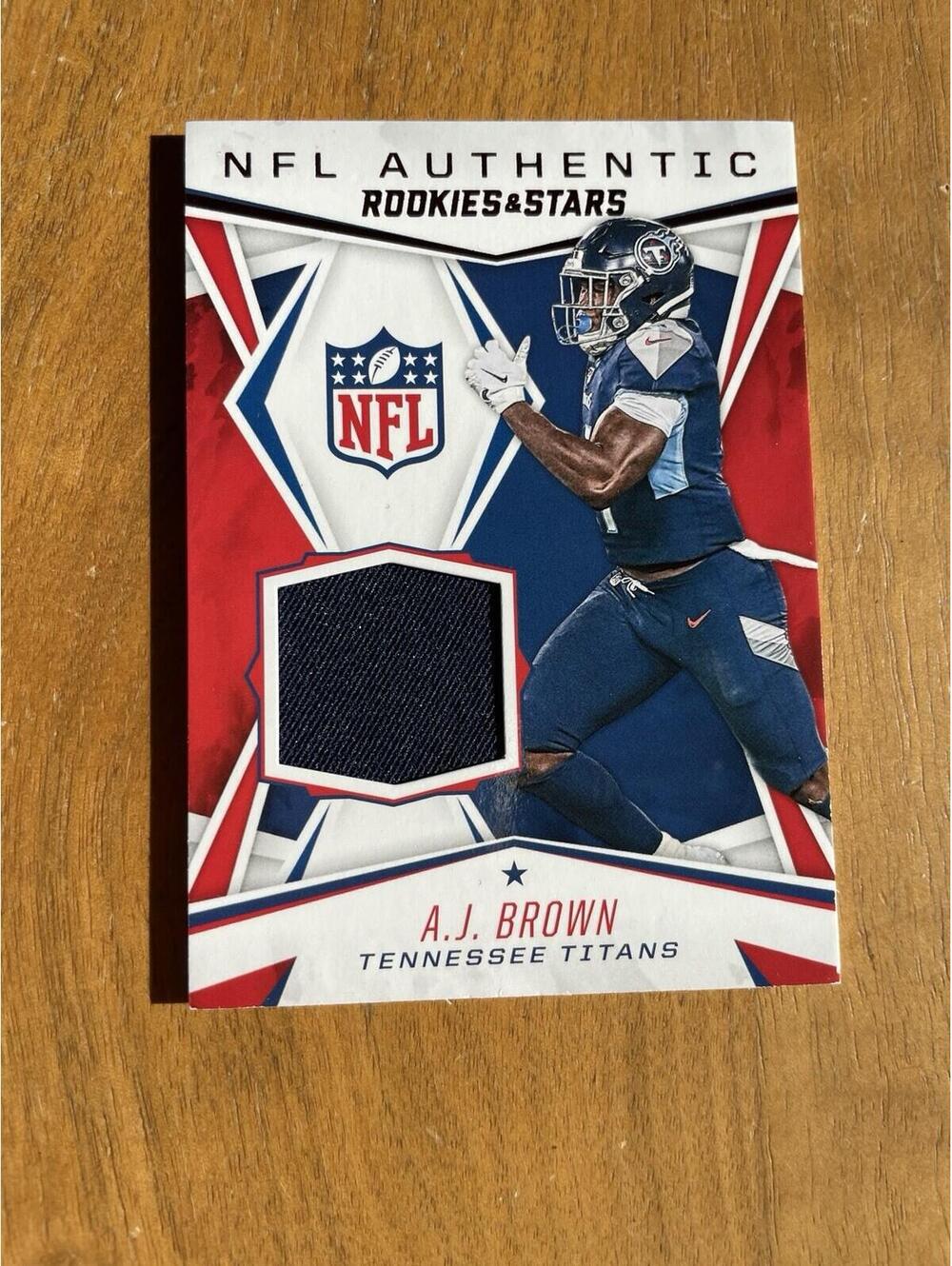 2021 Panini Rookies & Stars AJ Brown #NA-AB Worn Jersey  Patch Football Card